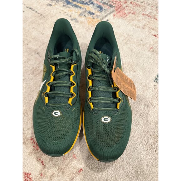 Size 12 - Men Nike Air Zoom Pegasus 41 Green Bay Packers Running Shoes - Picture 2 of 8
